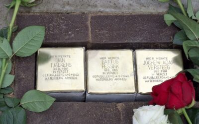 Stolpersteine voor de gefusilleerde stakers van machinefabriek Thomassen